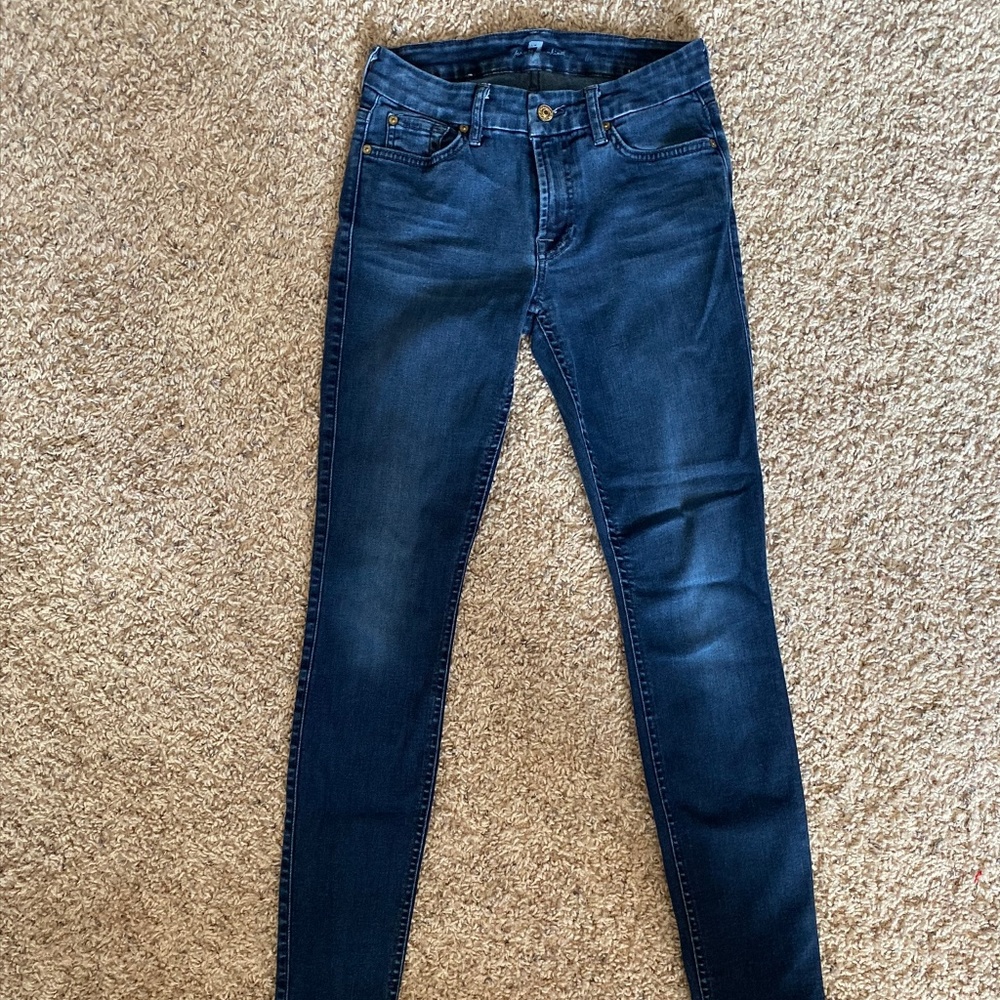 7 For All Mankind the Skinny jean, 24, dark wash